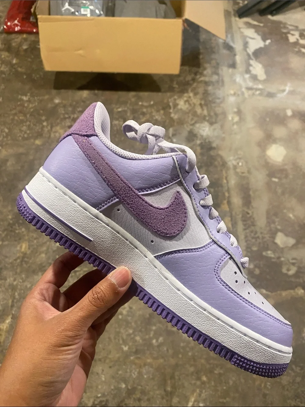 Nike Air Force 1 Low — Light Lavender & Deep Purple Women’s Sneakers